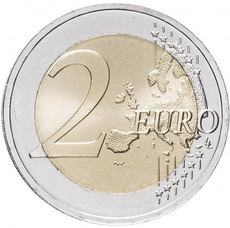 30 лет еврофлагу - 2 евро, Литва, 2015 год фото 2