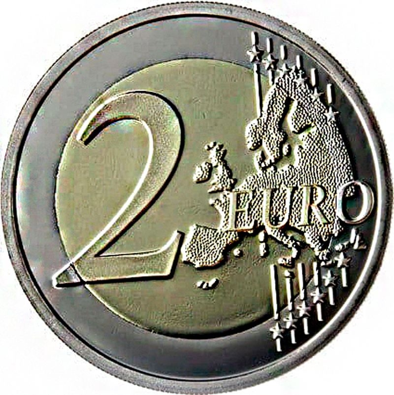 2 евро Франция 2010 - 70 лет речи Шарля де Голля «Ко всем французам» (из обращения) фото 2