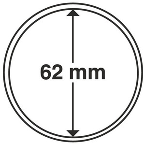 Капсула для монет диаметром 62 мм - Leuchtturm фото 1
