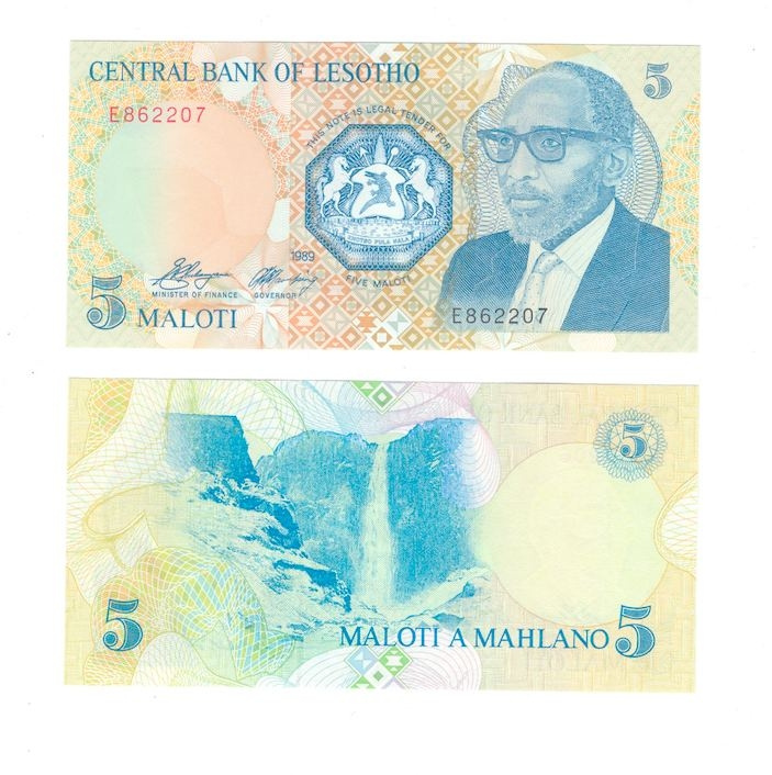 Лесото 5 малоти 1989 год фото 1
