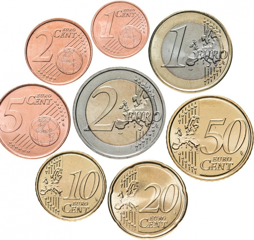 Первый выпуск евро монет Хорватии 2023 (полный набор) фото 2