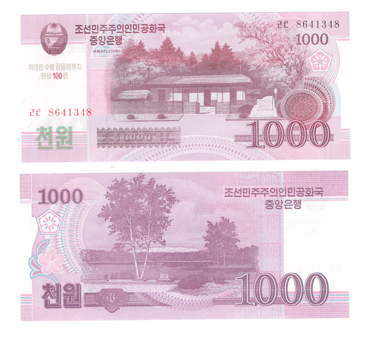 Северная Корея (КНДР) | 1000 вон | 2008 год | юбилейная фото 1