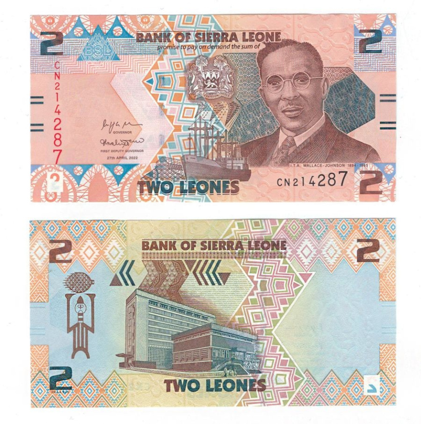 Сьерра-Леоне 2 леоне 2022 год фото 1