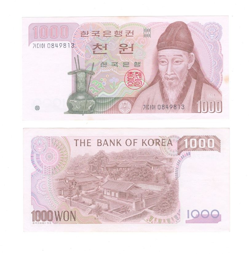 Южная Корея 1000 вон 1983 год (XF) фото 1