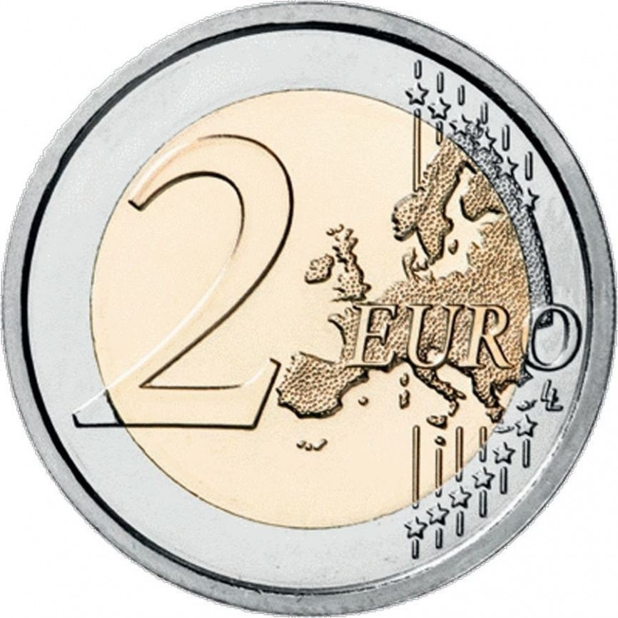 2 евро Литва 2023 - Вместе с Украиной фото 2