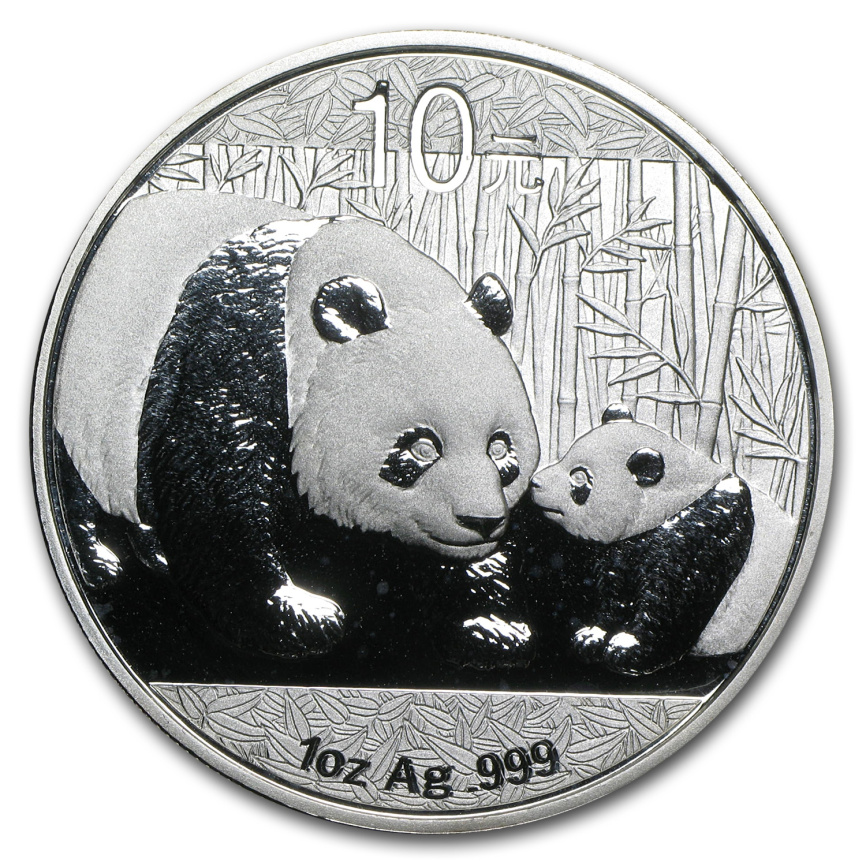 Панда - Китай, 10 юаней, 2011 год  фото 1