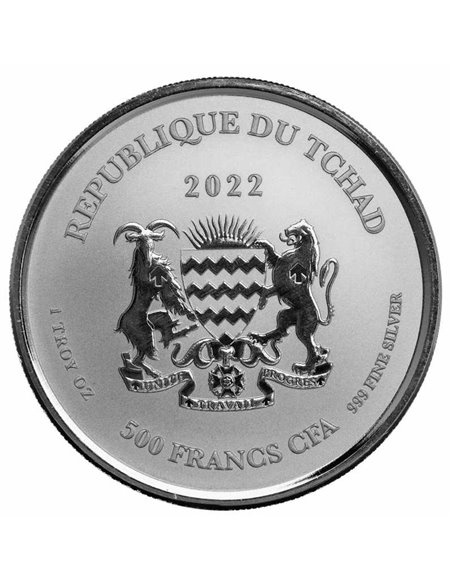 Скорпион - Чад, 500 франков, 2022 год фото 2