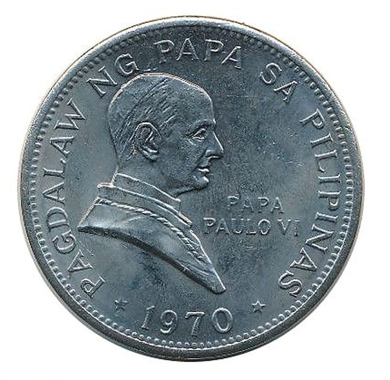 Папа Павел VI  - Филиппины, 1 песо, 1970 год фото 1