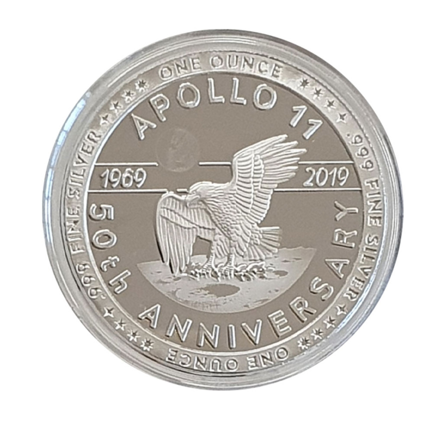Аполлон 11 | Приземление | серебро 2019 год | раунд фото 4