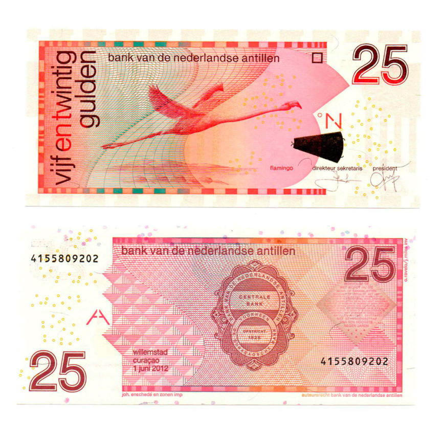 Нидерландские Антиллы 25 гульденов 1998-2016 гг. фото 1