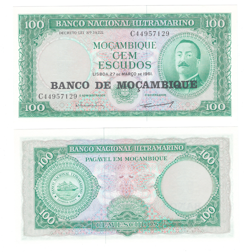 Мозамбик 100 эскудо 1961 (1976) год фото 1