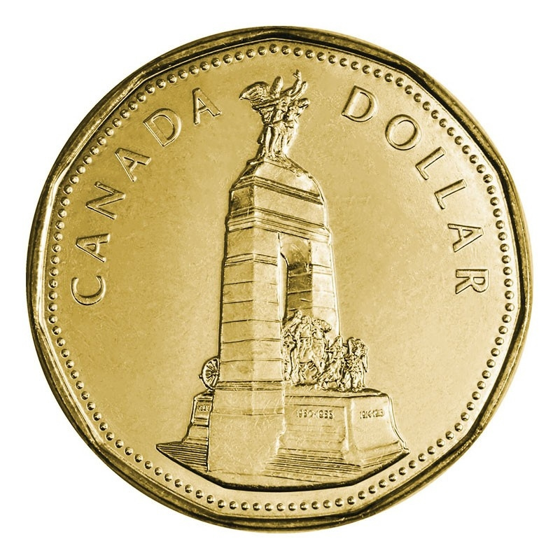 Национальный военный мемориал Канады - 1 доллар 1994 год, Канада фото 1