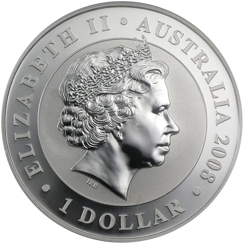 Коала с позолотой | 1 доллар | Австралия | 2008 год фото 2