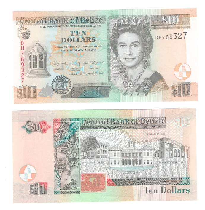 Белиз 10 долларов 2011 год фото 1