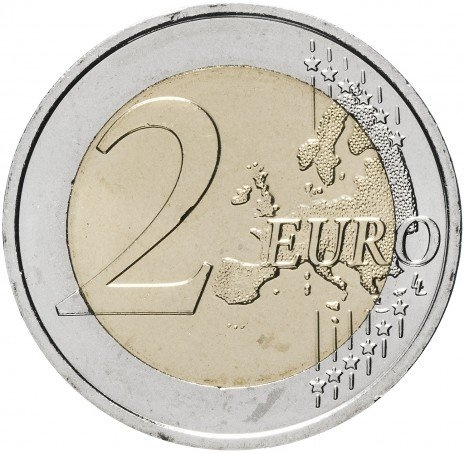 30 лет еврофлагу - 2 евро, Словакия, 2015 год фото 2