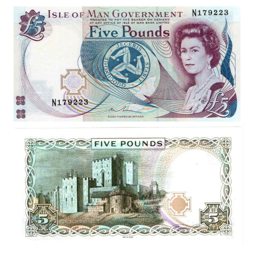 Остров Мэн 5 фунтов 2015-2021 гг фото 1