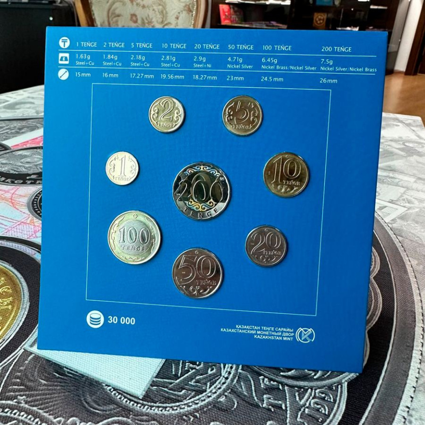 Набор циркуляционных монет 2023 "Снежный барс" фото 3