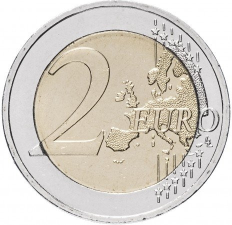 30 лет еврофлагу - 2 евро, Кипр, 2015 год фото 2