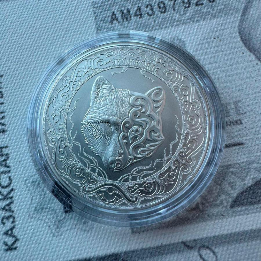 Инвестиционная KOKBORI (Кокбори) 2oz UNC - 2 тенге 2024 год фото 2