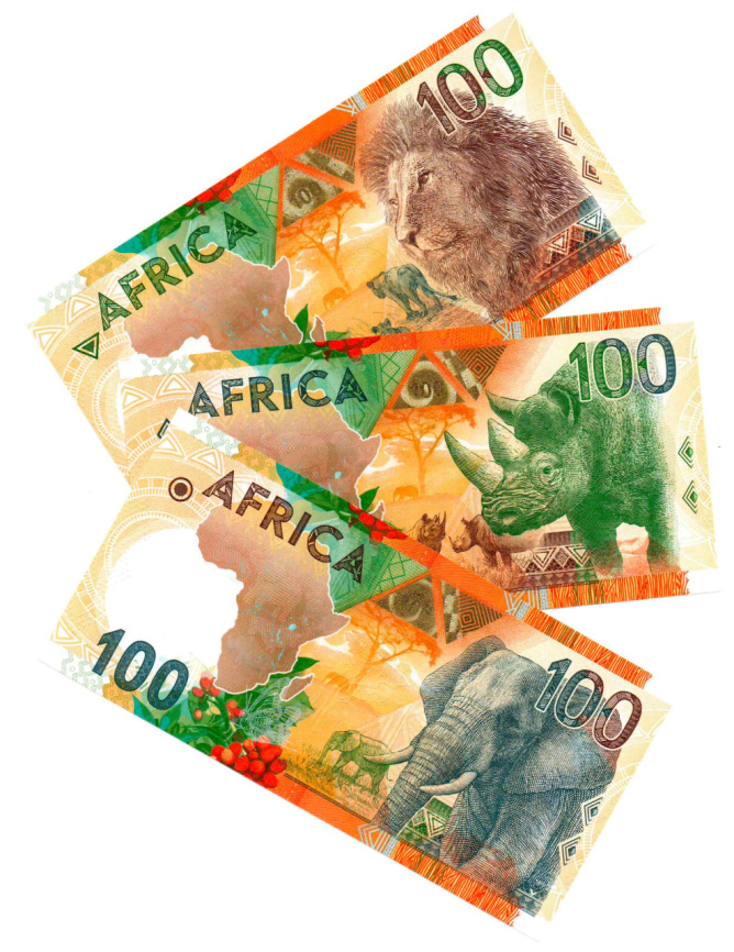 Набор тестовых банкнот ГОЗНАК "Африка. Саванна" (3шт) фото 1