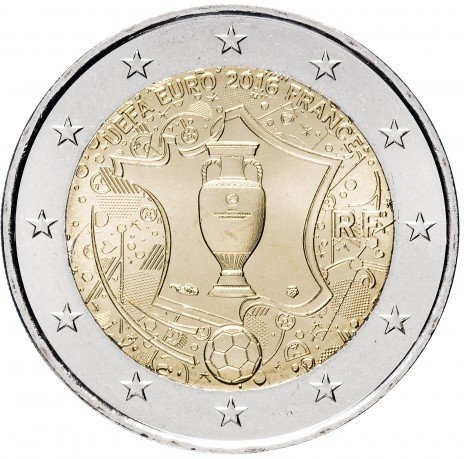 EURO 2016 - 2 евро, Франция, 2016 год фото 1
