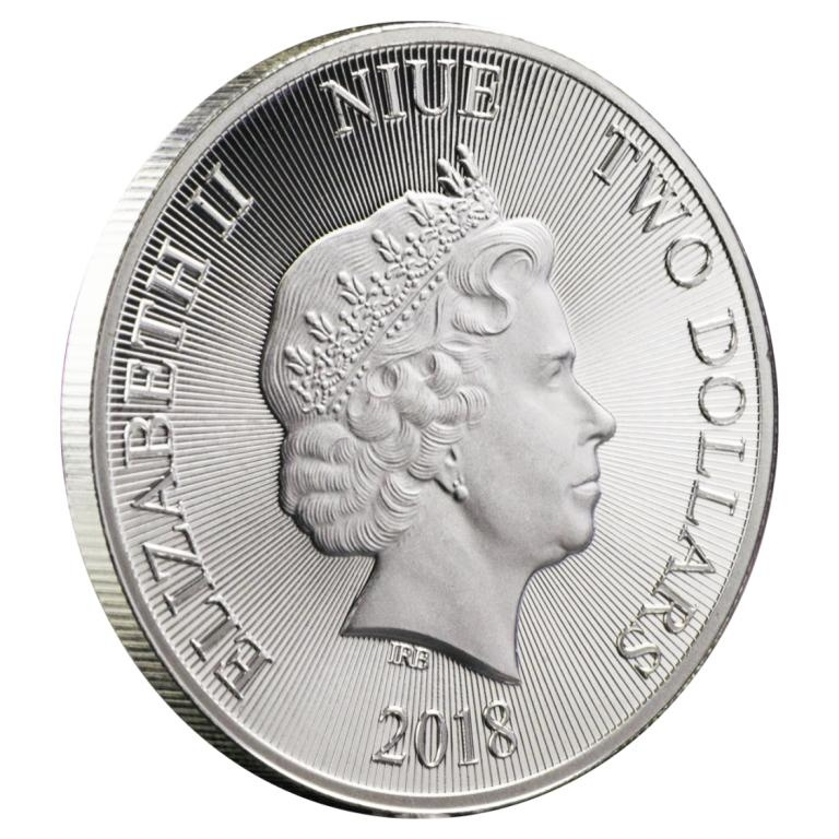 Лев, 2 доллара, о.Ниуэ, 2018 год фото 4