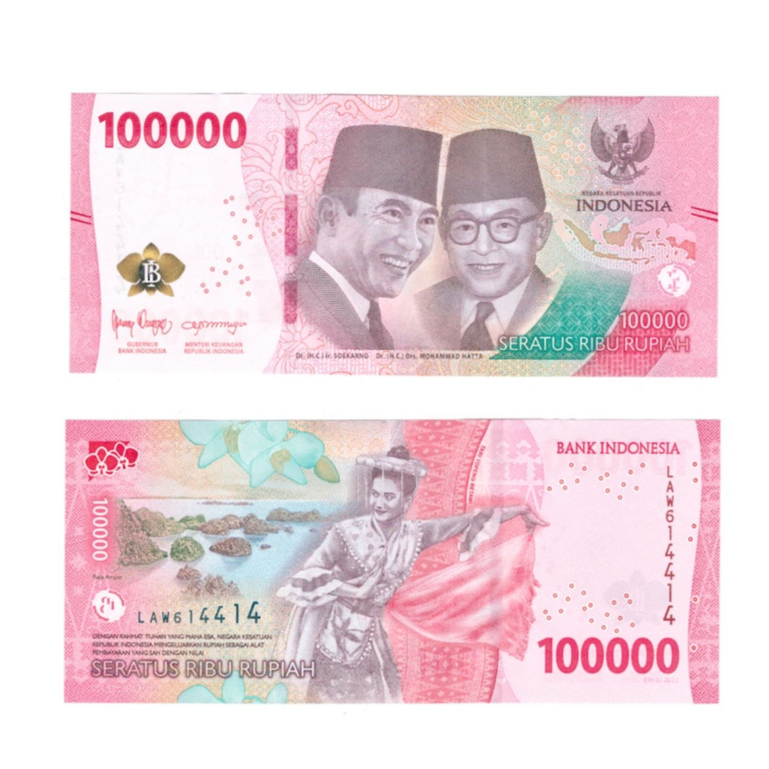 Индонезия 100000 рупий 2022 год фото 1