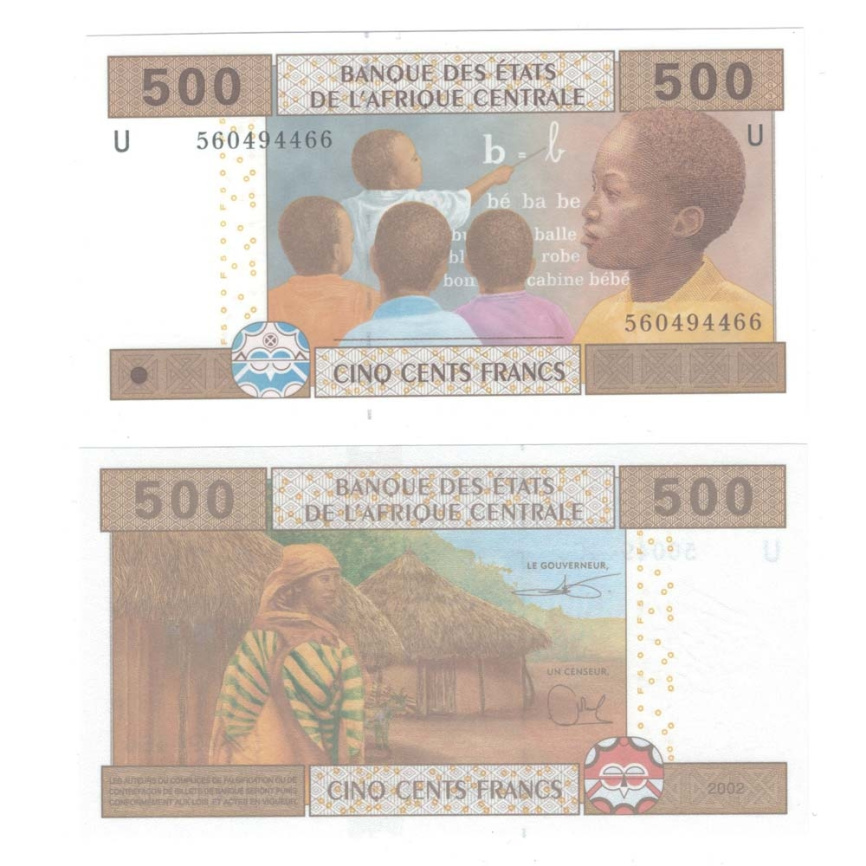 ЦАР (Камерун) | 500 франков | 2002 год фото 1