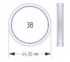 Капсула для монет диаметром 38 мм фото 1
