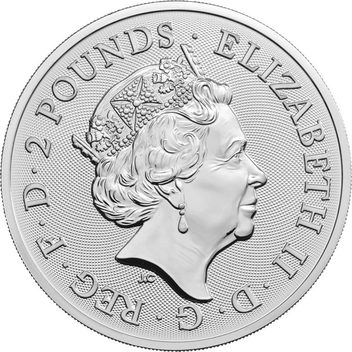 Королевский герб Великобритании - Англия, 2 фунта, 2019 год фото 2