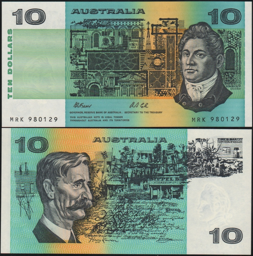 Австралия 10 долларов 1985 год фото 1