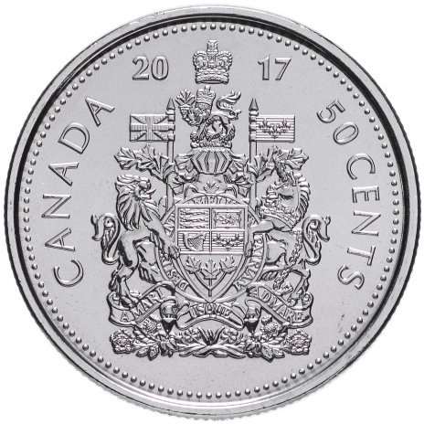 Королевский герб - 50 центов 2017 год, Канада фото 1