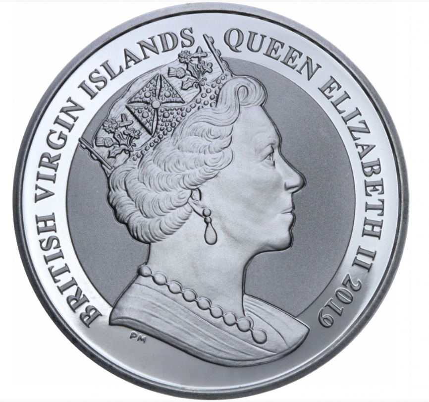 Пегас - Британские Виргинские острова, 1 доллар, 2019 год фото 2