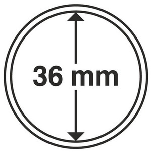 Капсула для монет диаметром 36 мм - Leuchtturm фото 1