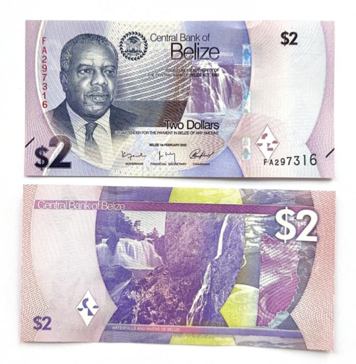 Белиз 2 доллара 2025 год фото 1