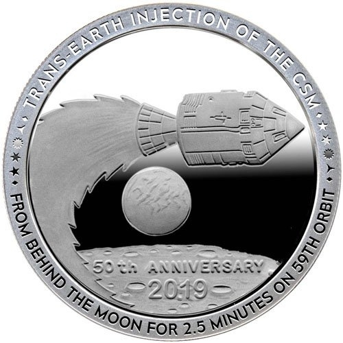 Аполлон 11 | Возвращение на Землю | серебро 2019 год | раунд фото 1