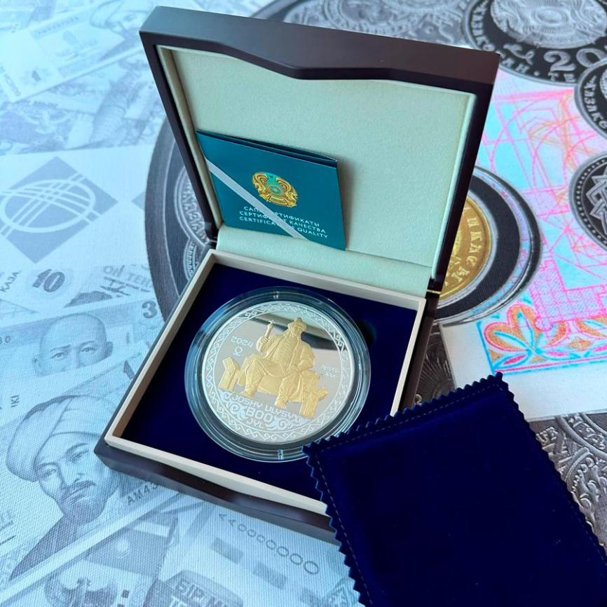 Улус Джучи. 800 лет (Золотая Орда) 10 oz, номинал 2000 тенге фото 5