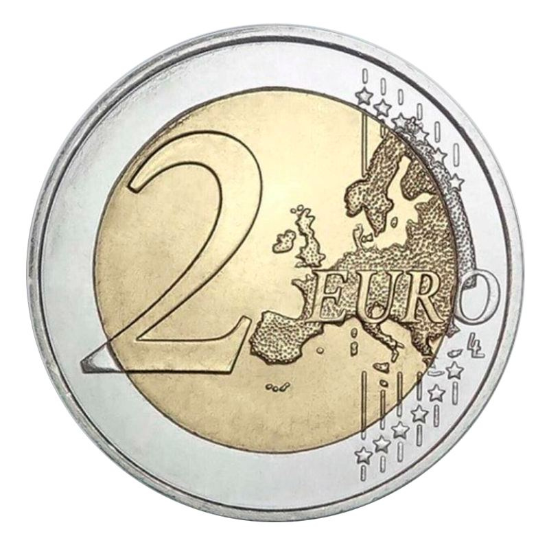 2 евро Латвия 2023 - Украина. Подсолнух фото 2