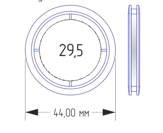Капсула для монет 29,5 мм фото 1
