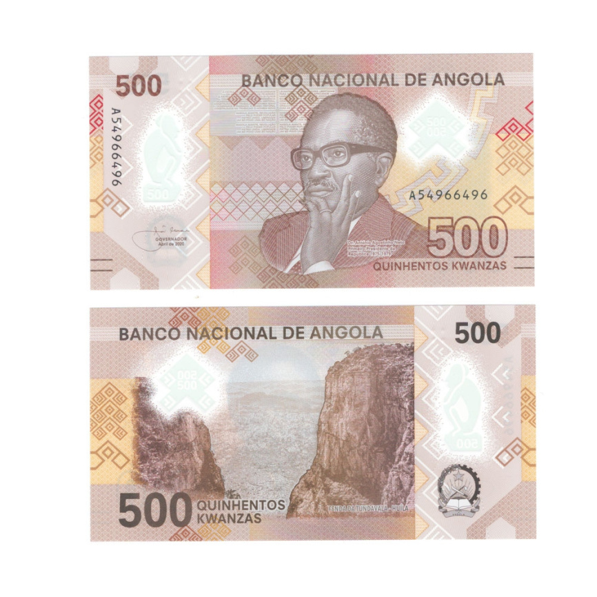 Ангола 500 кванз 2020 год (полимер) фото 1