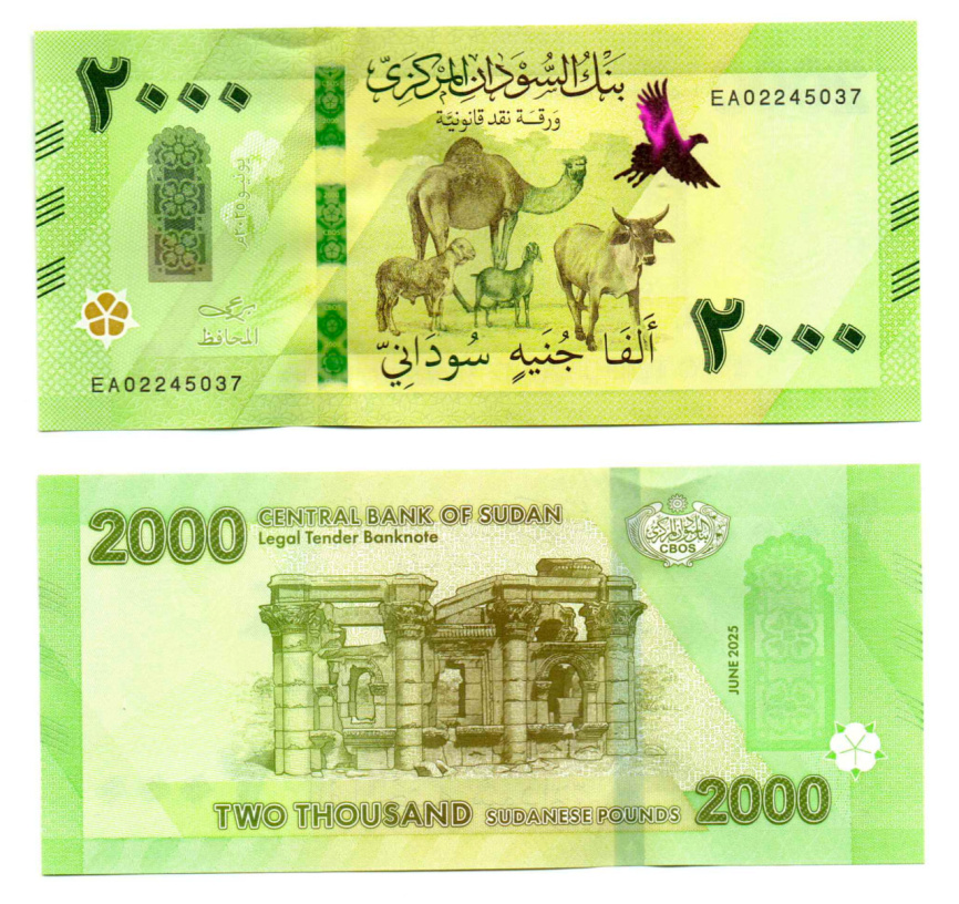 Судан 2000 фунтов 2025 год фото 1