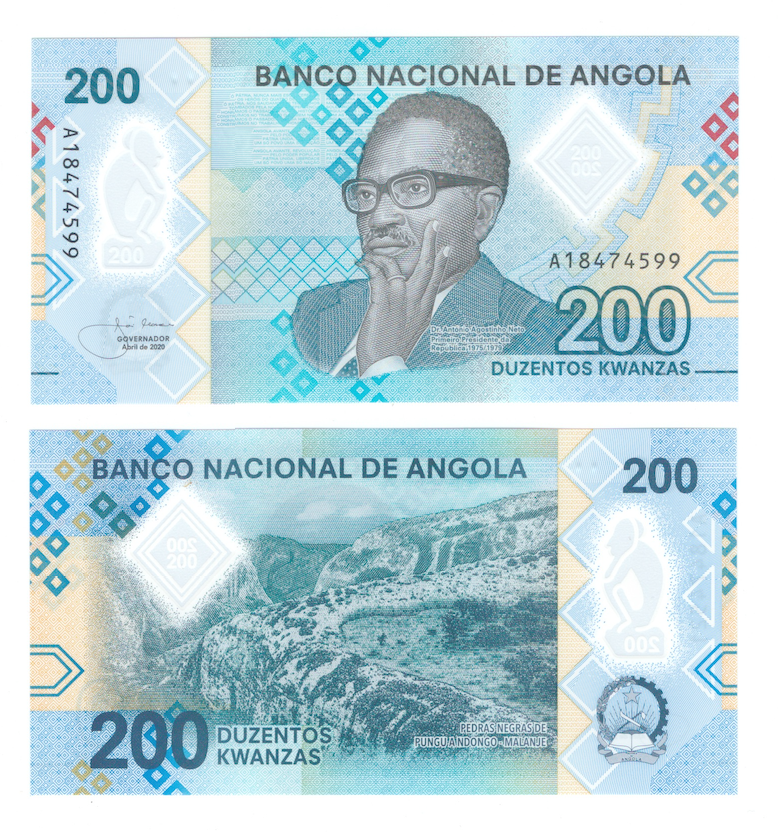 Ангола 200 кванз 2020 год (полимер) фото 1