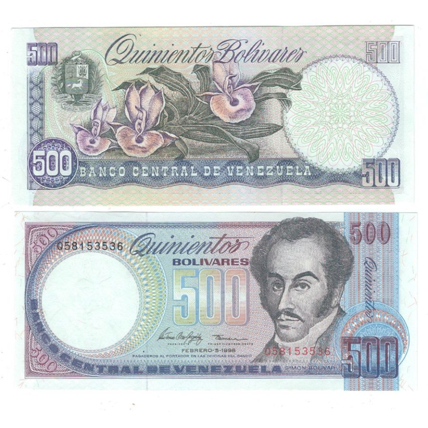 Венесуэла 500 боливар 1998 год фото 1