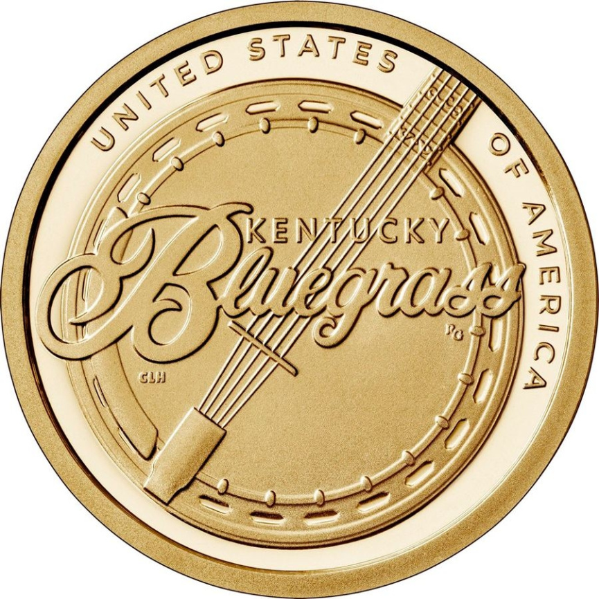 Американские инновации Блюграсс (Кентукки) - 1 доллар, 2022 год, США фото 1