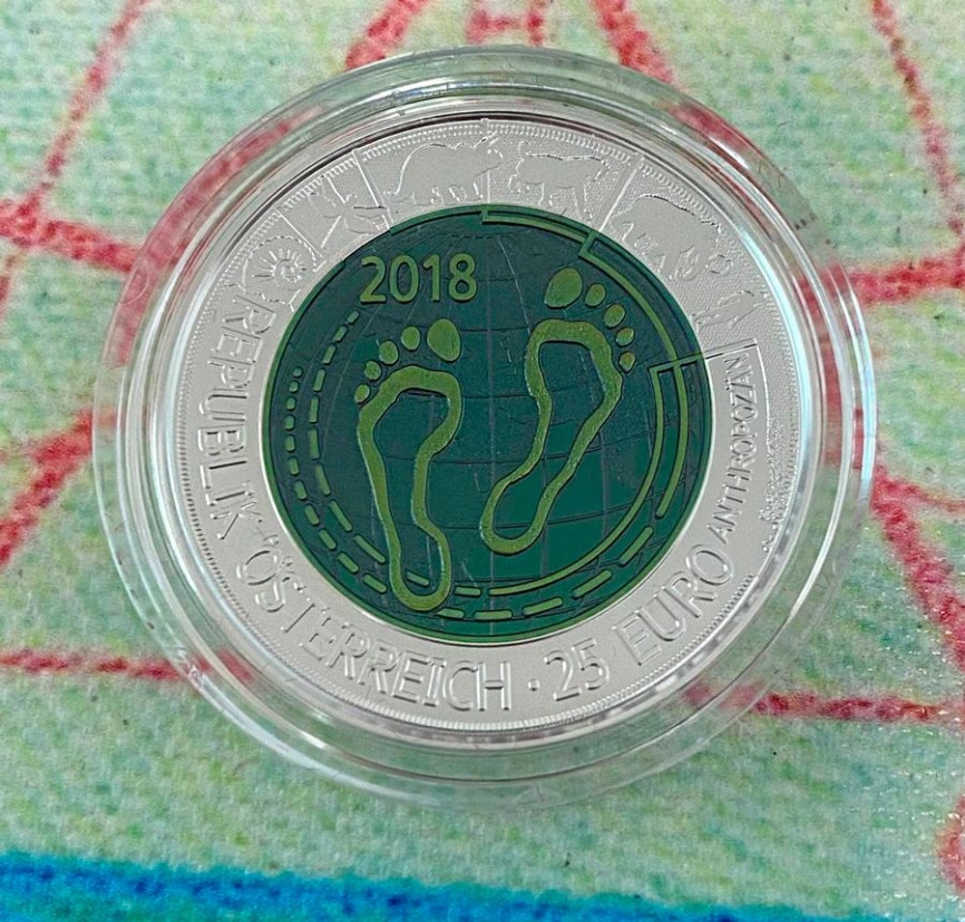 Антропоцен, 25 евро, Австрия, 2018 год фото 4