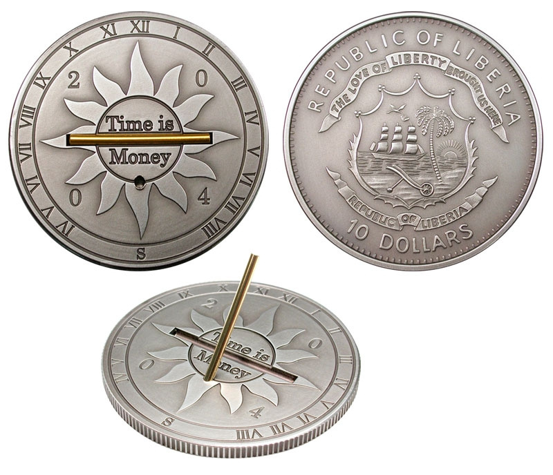 Время - Деньги, 10 франков, Конго, 2004 год фото 1