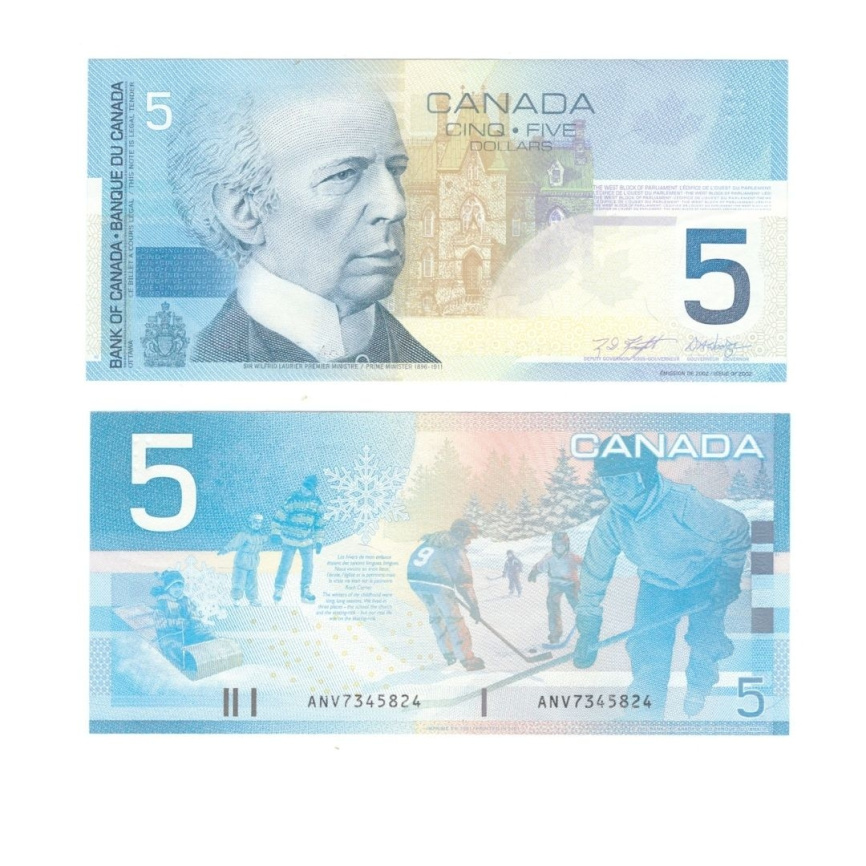 Канада 5 долларов 2002 год фото 1