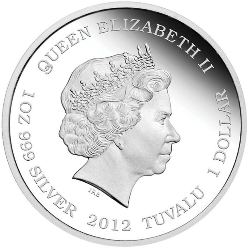 Мерлин Монро, 1 доллар, Австралия (Тувалу), 2012 год фото 2