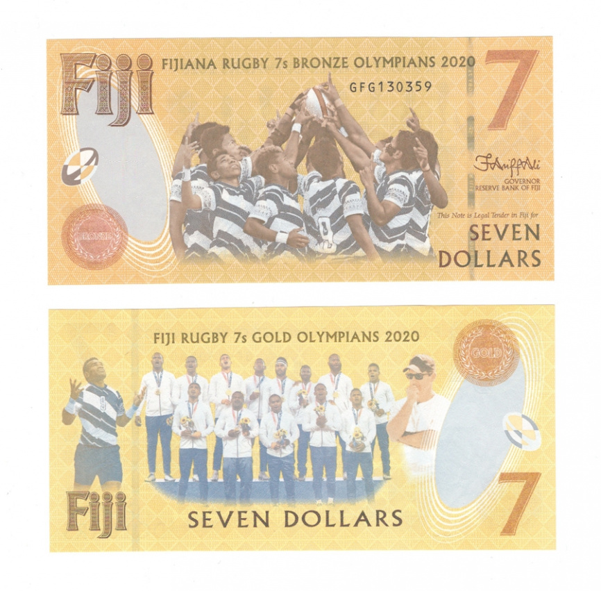 Фиджи 7 долларов 2020 год (юбилейная) фото 1