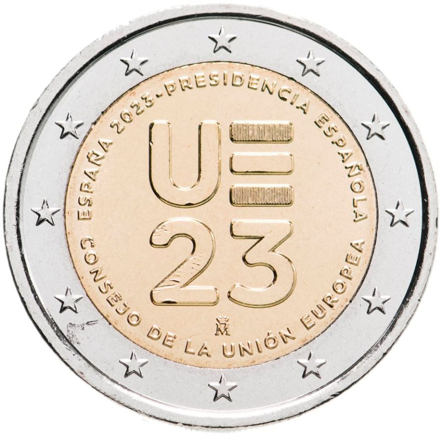 2 евро Испания 2023 - Председательство в Совете ЕС фото 1